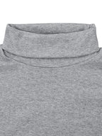 Einfarbiges Langarm-T-Shirt mit Rollkragen für Herren