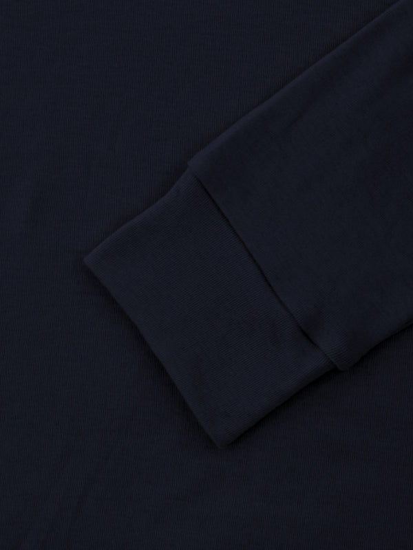 Einfarbiges Langarm-T-Shirt mit Rollkragen für Herren