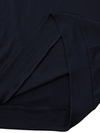 Einfarbiges Langarm-T-Shirt mit Rollkragen für Herren