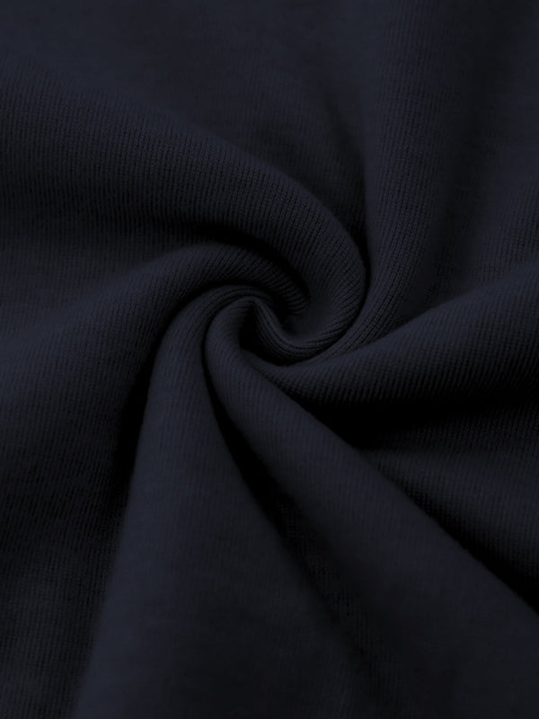 Einfarbiges Langarm-T-Shirt mit Rollkragen für Herren