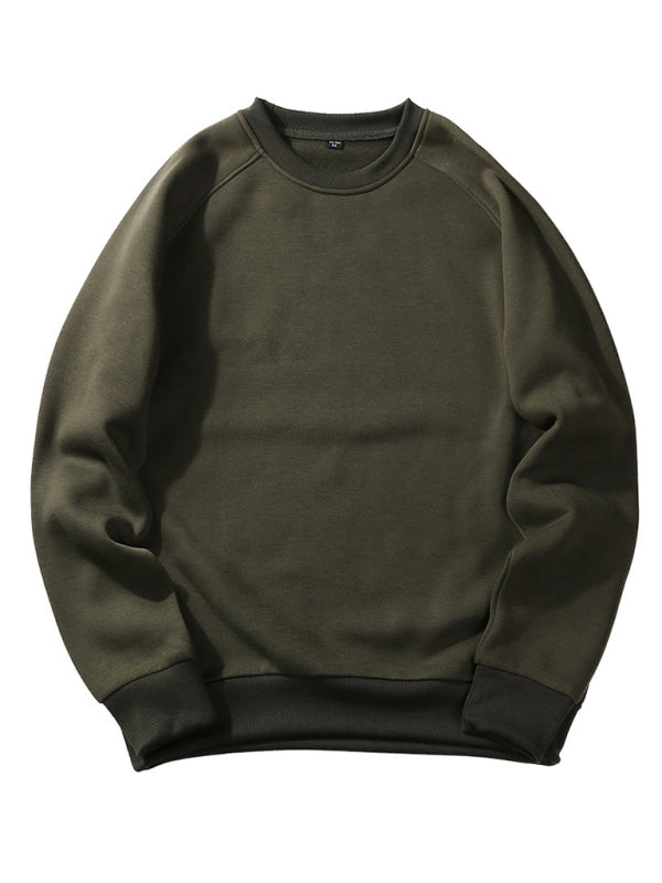 Lässiges Herren-Sweatshirt mit Raglanärmeln und Rundhalsausschnitt
