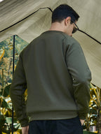 Lässiges Herren-Sweatshirt mit Raglanärmeln und Rundhalsausschnitt