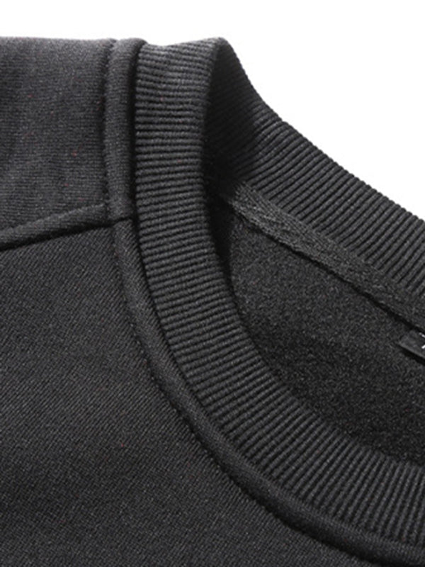 Lässiges Herren-Sweatshirt mit Raglanärmeln und Rundhalsausschnitt