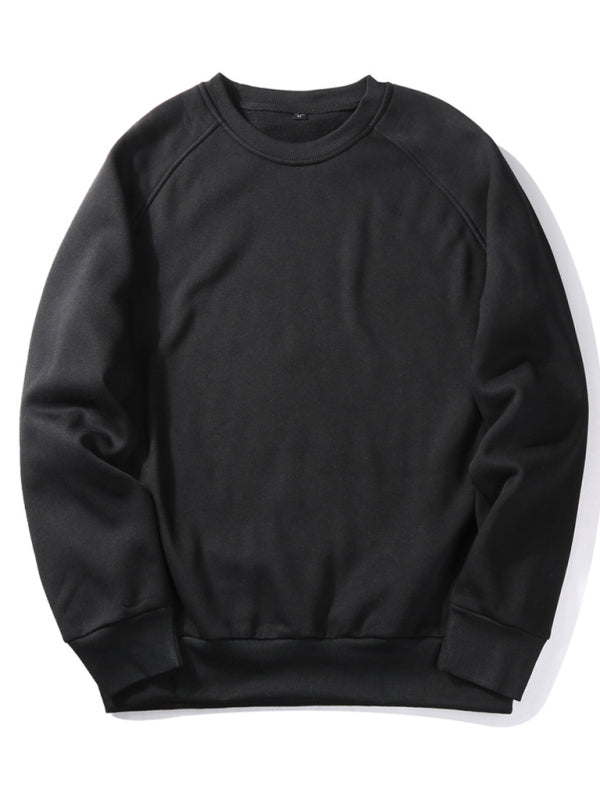 Lässiges Herren-Sweatshirt mit Raglanärmeln und Rundhalsausschnitt