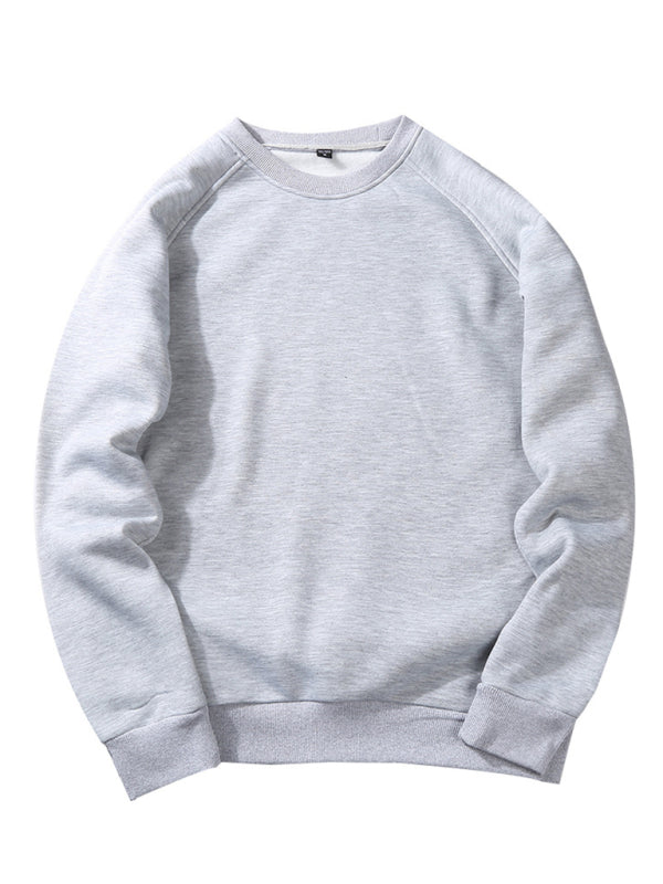 Lässiges Herren-Sweatshirt mit Raglanärmeln und Rundhalsausschnitt