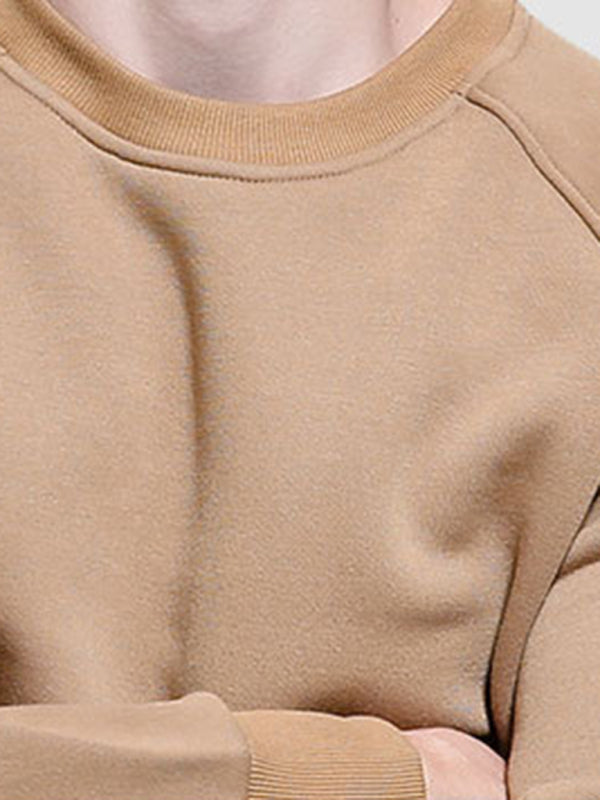 Lässiges Herren-Sweatshirt mit Raglanärmeln und Rundhalsausschnitt