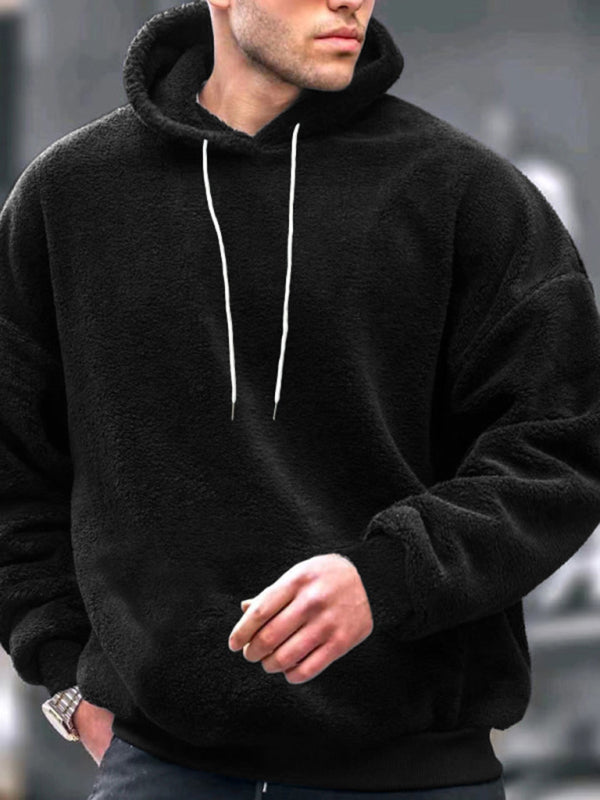 Herren Freizeit-Hoodie aus Korallenfleece
