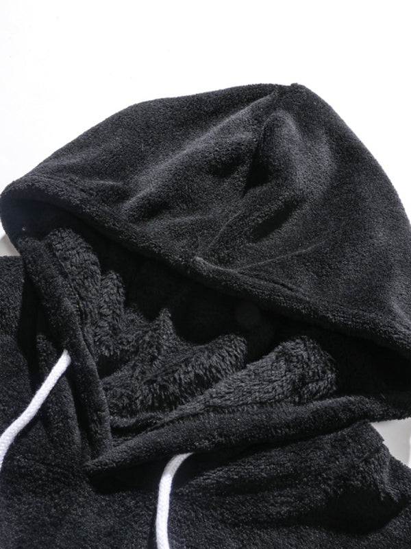 Herren Freizeit-Hoodie aus Korallenfleece
