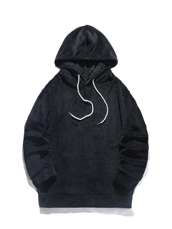 Herren Freizeit-Hoodie aus Korallenfleece