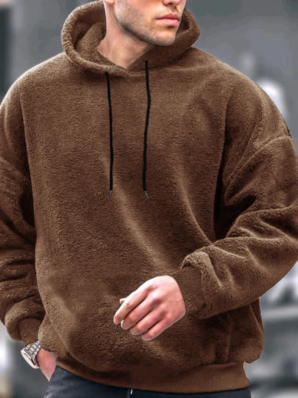Herren Freizeit-Hoodie aus Korallenfleece