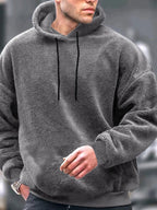 Herren Freizeit-Hoodie aus Korallenfleece