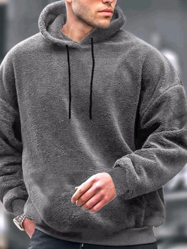 Herren Freizeit-Hoodie aus Korallenfleece