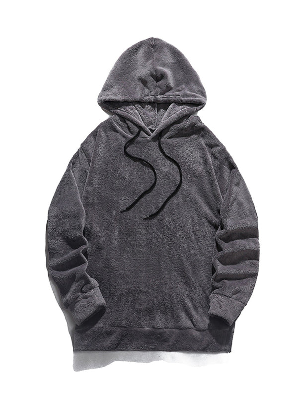 Herren Freizeit-Hoodie aus Korallenfleece