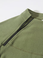 Herren Freizeit Pullover mit Stehkragen aus Fleece
