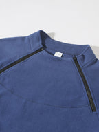 Herren Freizeit Pullover mit Stehkragen aus Fleece
