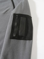 Herren Freizeit Pullover mit Stehkragen aus Fleece