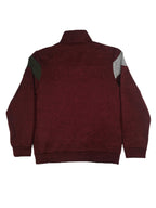 Herrenjacke aus Samt mit Stehkragen und Reißverschluss