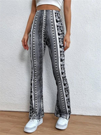 Boho Bedruckte Skinny Micro Slim Freizeithose