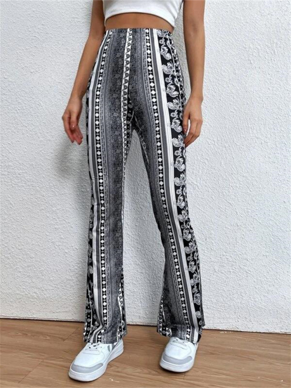 Boho Bedruckte Skinny Micro Slim Freizeithose