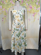 Damen Hosenträger Blumen bequemes und modisches Freizeitkleid