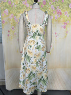 Damen Hosenträger Blumen bequemes und modisches Freizeitkleid