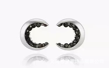 Leichte, luxuriöse Mond-Strass-Halskette – Bild 3