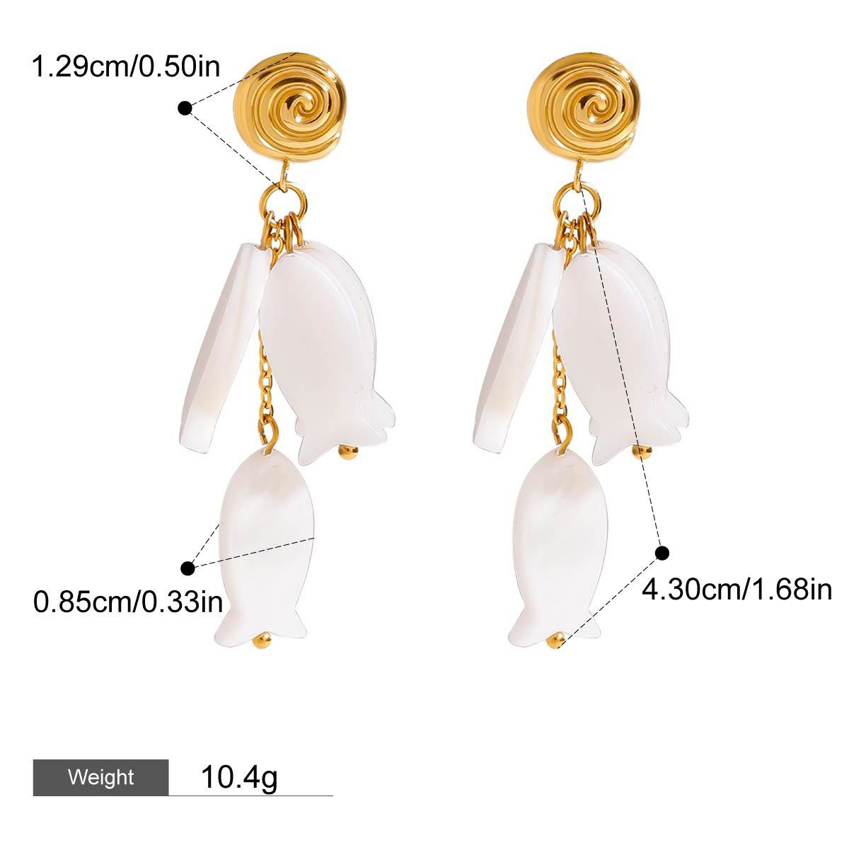 Exquisite und edle Ohrringe aus 18-karätigem Gold – Bild 5