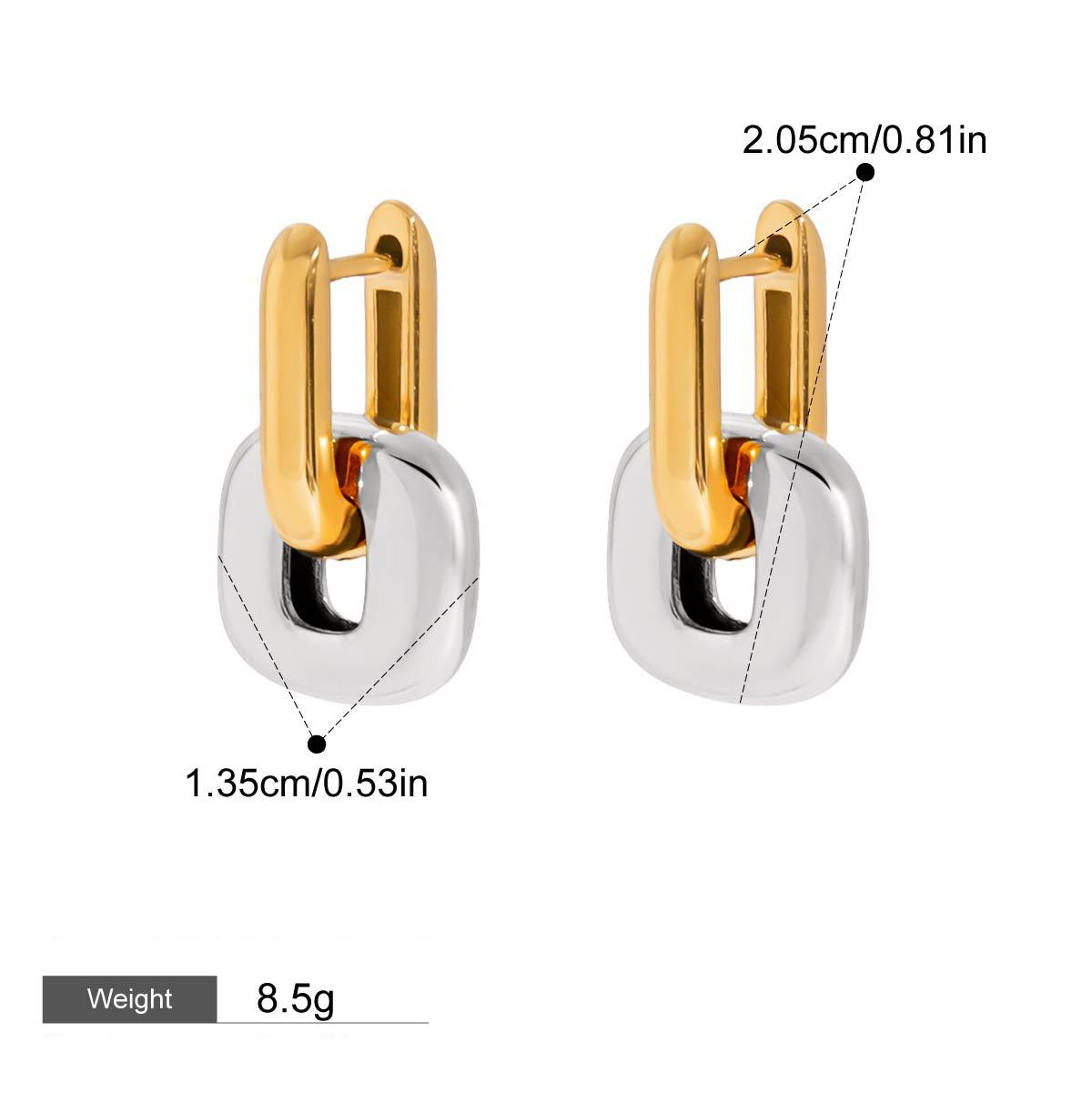 Klassische und modische Ohrringe aus 18-karätigem Gold – Bild 9