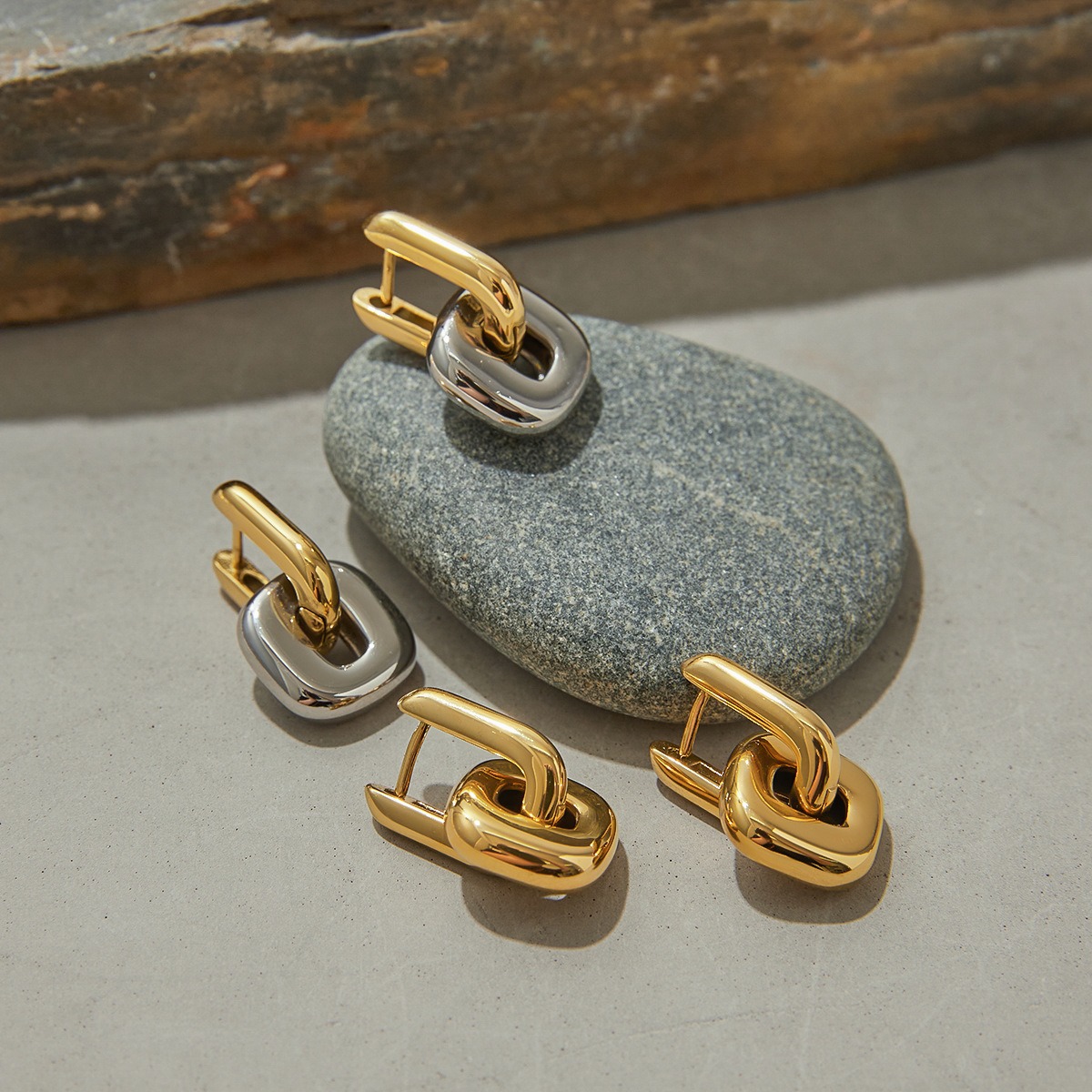 Klassische und modische Ohrringe aus 18-karätigem Gold – Bild 10