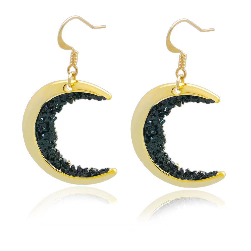 Leichte, luxuriöse Mond-Strass-Halskette – Bild 7