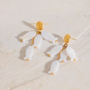 Exquisite und edle Ohrringe aus 18-karätigem Gold