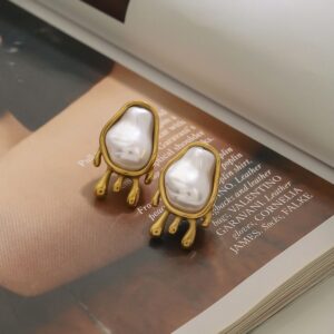 Exquisite, edle Ohrringe aus 18-karätigem Gold