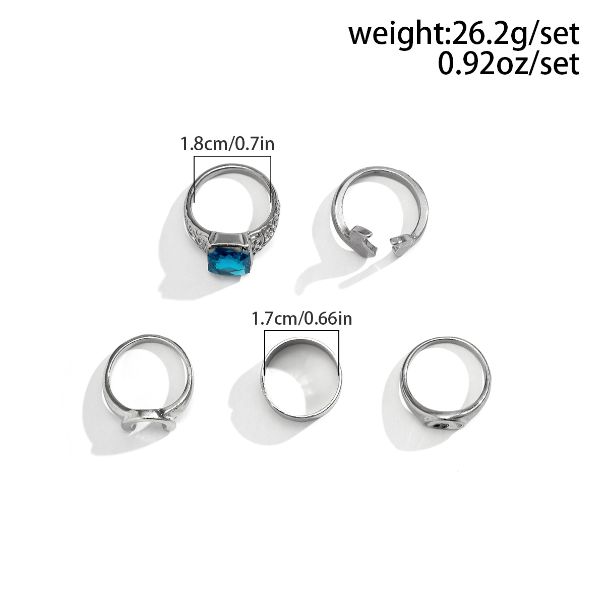 Modischer Vintage-Hip-Hop-Ring – Bild 5