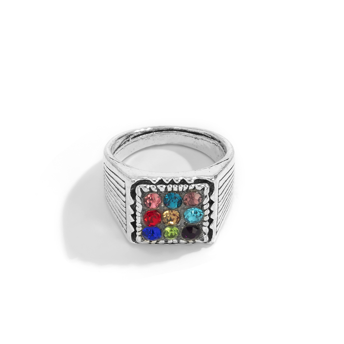 Modischer Hip-Hop-Ring im Vintage-Design – Bild 6